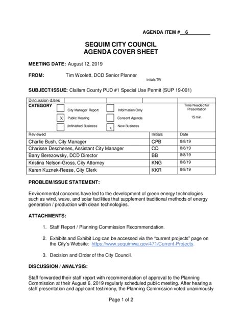 sequim city council agenda.